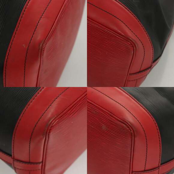 LOUIS VUITTON Epi Noe Shoulder Bag Bicolor Black Red M44017 - Picture 10 of 13